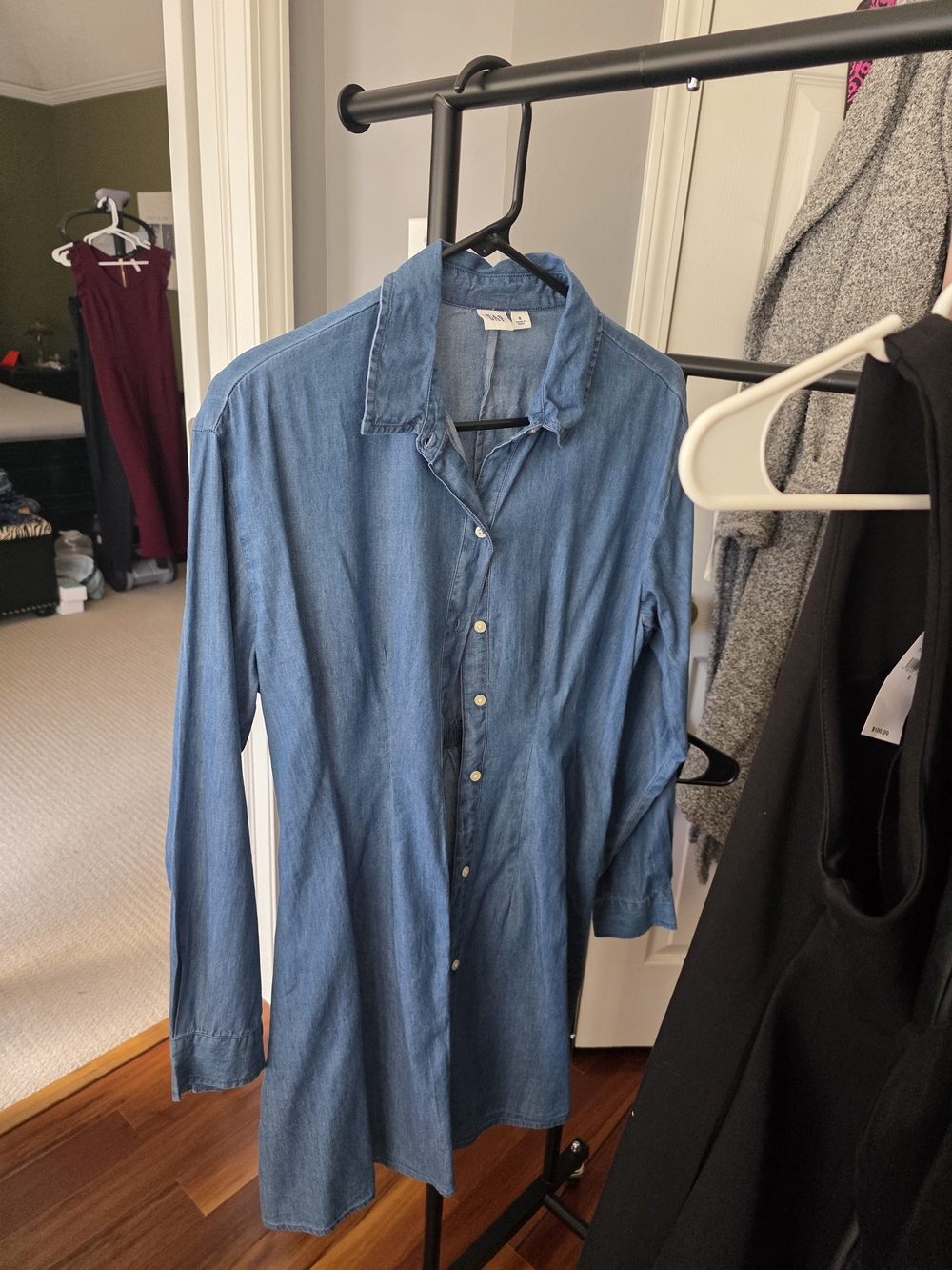 GAP Denim Dress in Chambray Blue - Picture 2 of 4